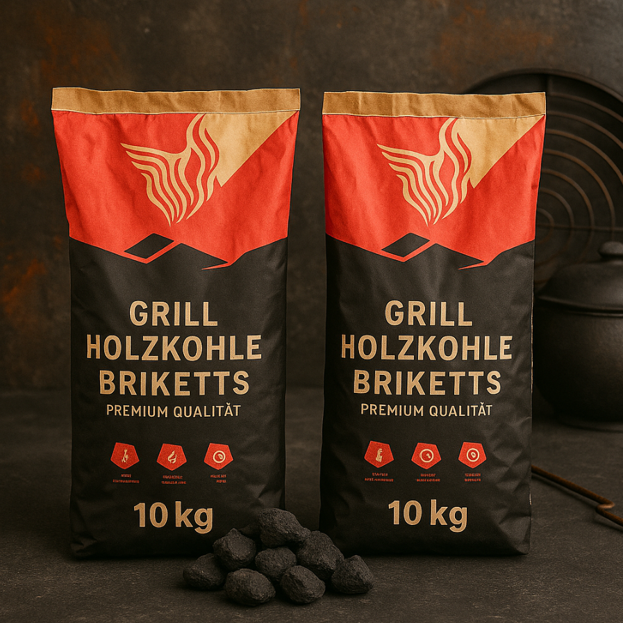 Premium Briketts 20kg Doppelpack